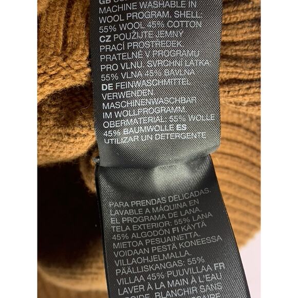 PARIS ATELIER & OTHER STORIES Women's Dark Brown Wool/Cotton Sweater Vest SZ XS - Picture 8 of 9